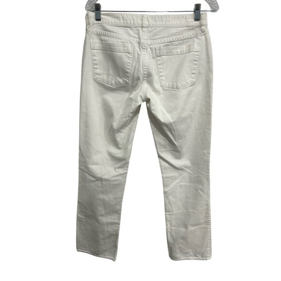 J.Crew Matchstick Womens White Denim Jeans Size 29R Straight Fit Classic Style - Picture 2 of 10